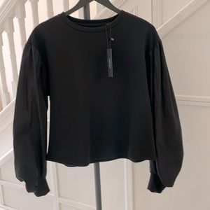 VERO MODA MIXED MEDIA sweat top black